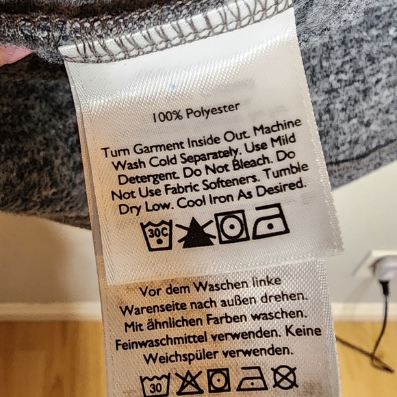 Eddie Bauer grey soft fleece long sleeve button down shirt. Men's size T2XL. - Picture 14 of 14